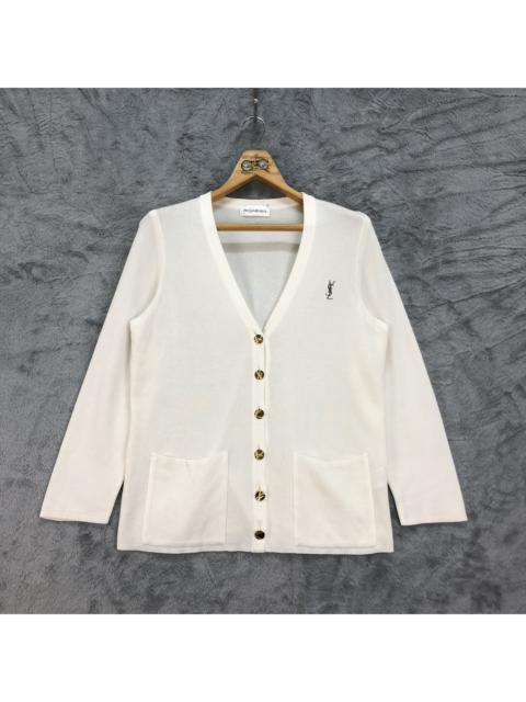 Other Designers Cardigan - VINTAGE YSL WHITE CARDIGAN #4434-153
