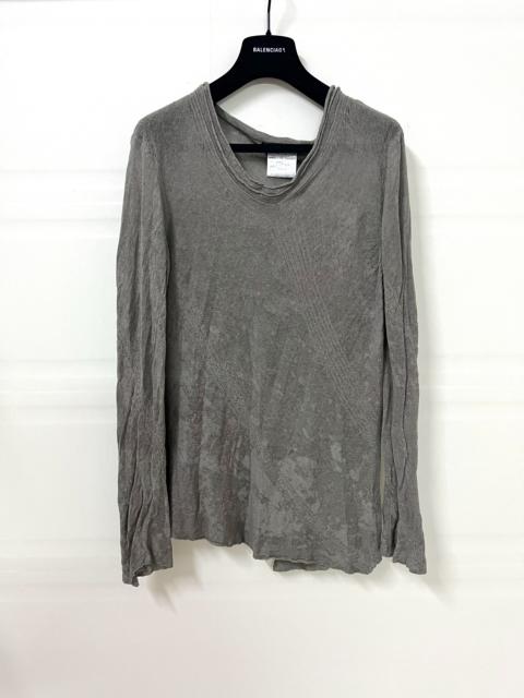 Julius Julius_7 Knit Texture Base Layer Long-Sleeve T-Shirt