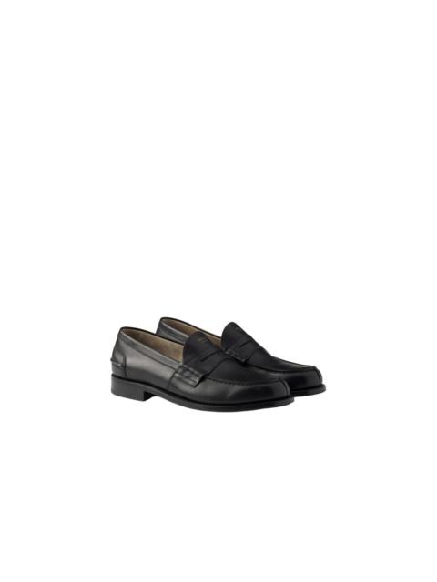 Prada PRADA $1270 Black Leather Loafers New (Men's size:12;)