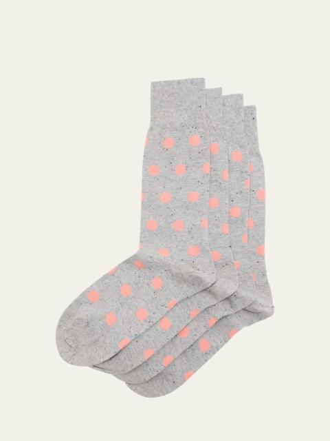 Paul Smith Men's Jarvis Polka Dot Crew Socks