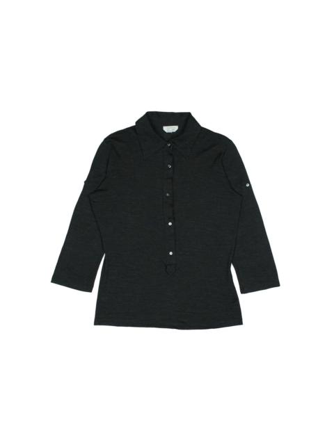 Max Mara *NoTariff Max Mara 3/4 Sleeve Collared Shirt