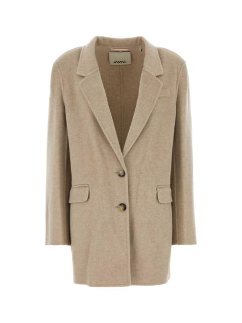 Isabel Marant Isabel Marant Women Sand Wool Blend Oversize Colbya Blazer