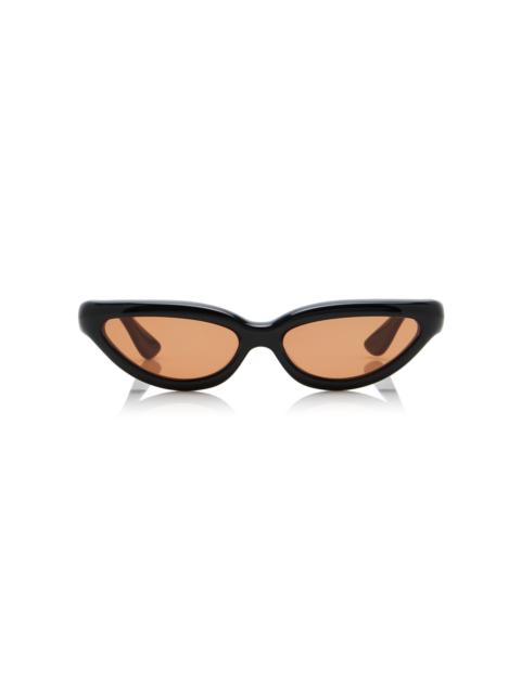 PORT TANGER Fanna Cat-Eye Acetate Sunglasses black