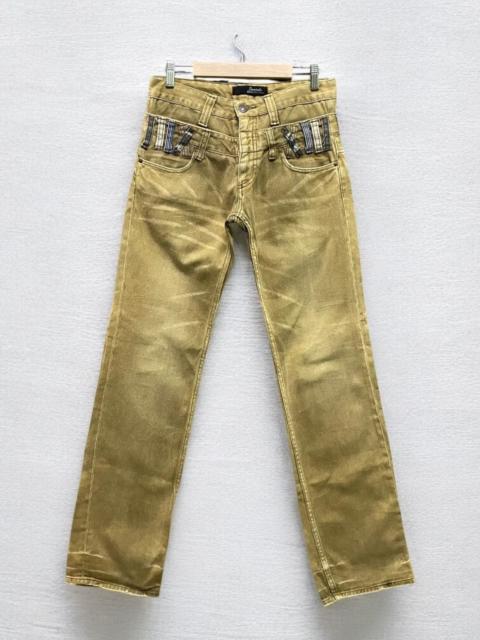 Hysteric Glamour DOMINATE HANDCRAFT DOUBLE WAIST DISTRESSED TROUSER PANT