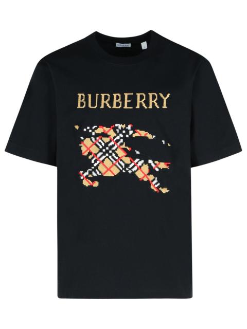 Burberry Burberry 'Ryan' Black Cotton T-Shirt Men
