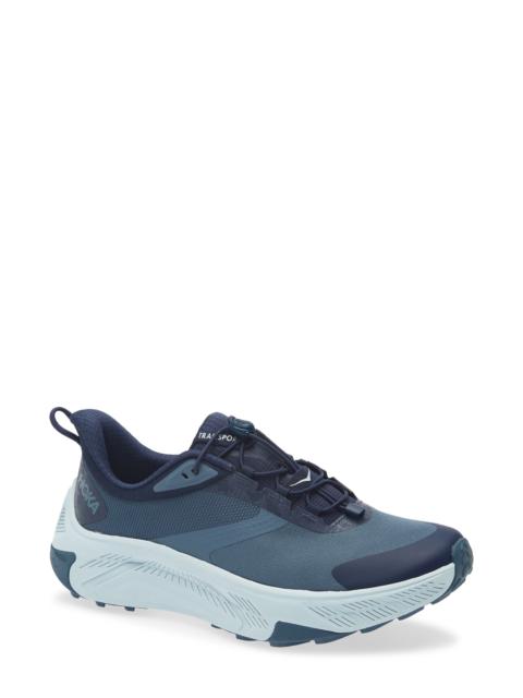 HOKA HOKA Transport 2 Water Repellent Hiking Sneaker in Faded Navy /Mineral Blue at Nordstrom