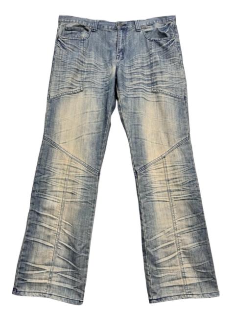 Other Designers FYE!Vintage FUSAI Mudwash 3D Whisker Clawmark Easy Fit Denim