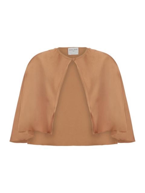 forte_forte Forte_Forte Women Pink Satin Envers Cape For Women