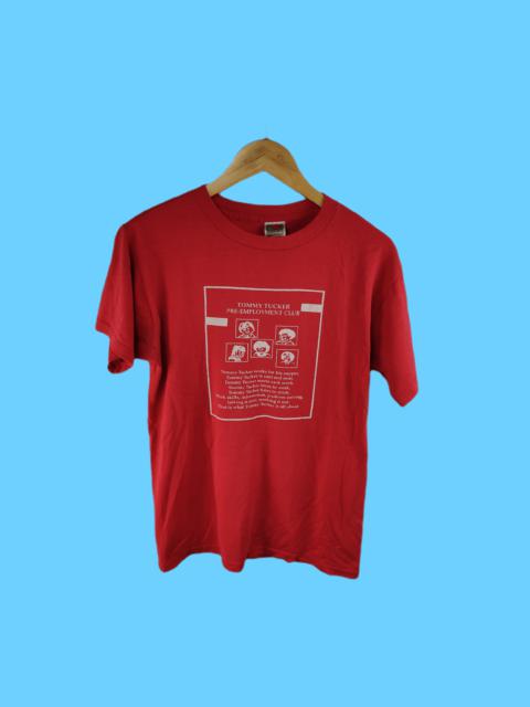 Other Designers Vintage - Vtg 90s Tommy Tucker Quote Art Tee