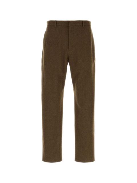 Jil Sander Jil Sander Men Brown Felt Pant