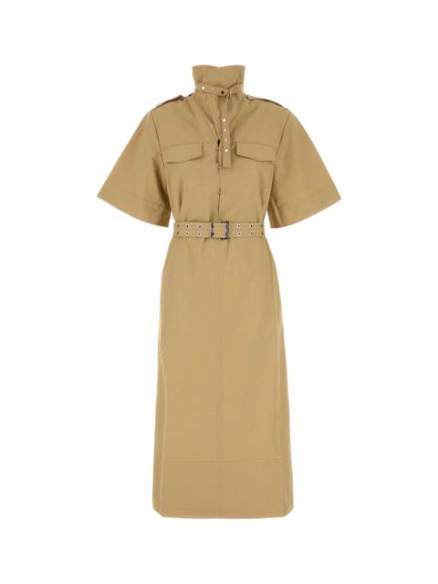 GANNI Ganni Women Beige Cotton Blend Dress