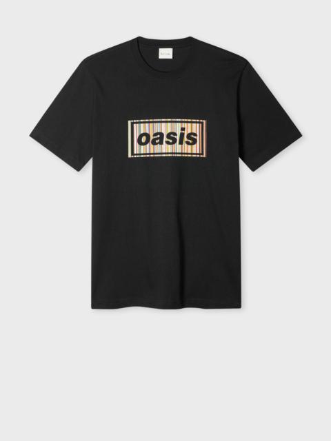 Paul Smith Paul Smith x Oasis - Black 'Signature Stripe' Logo T-Shirt