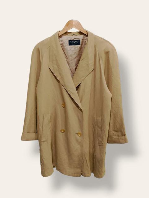 Archival Clothing - SANYO Tokyo New York Double Breasted Trench Coat