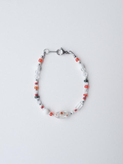 Other Designers Summer Vibe Orange Glass Beads Handmade Beaded Bracelet