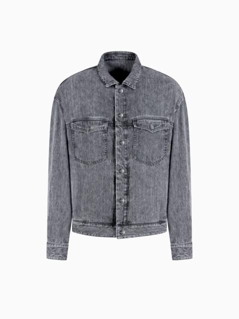 GIORGIO ARMANI DENIM COLLECTION LINEN BLOUSON
