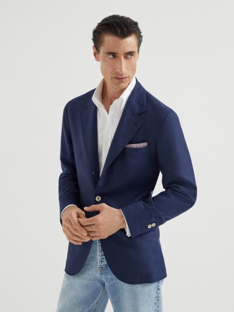 Brunello Cucinelli Lightweight cashmere twill deconstructed blazer