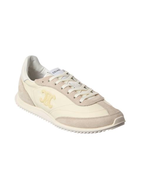 CELINE CELINE Triomphe Nylon & Suede Sneaker