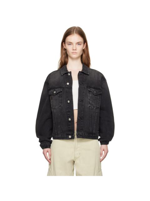 Rhude SSENSE Exclusive Black Denim Jacket