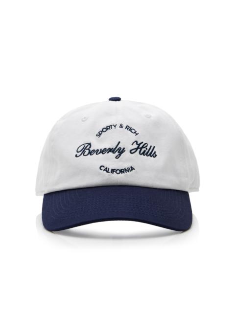 Sporty & Rich Beverly Cotton Baseball Cap white