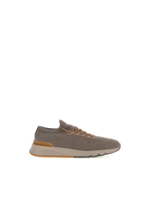 Brunello Cucinelli BRUNELLO CUCINELLI Gray Runners Sneakers New & Authentic (Me