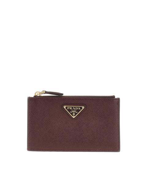 Prada Prada Saffiano Leather Cardholder Pouch Red