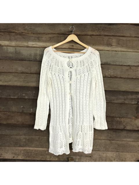 Other Designers Cardigan - Peyton Place Mesh Net Long Cardigan