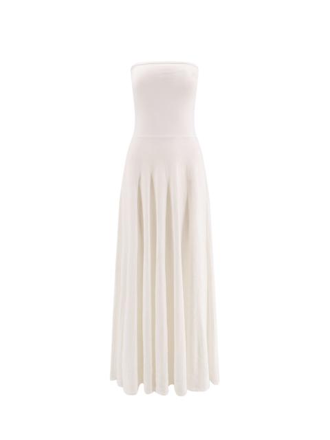 Alaïa Linen Blend Maxi Dress