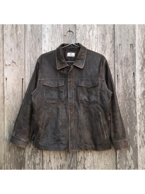 Other Designers Vintage - Vintage Dan Valentino Paris Leather Jacket