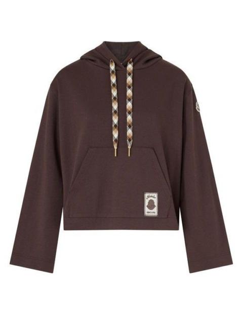 Moncler MONCLER Brown Hooded Sweatshirt New & Authentic (Women's siz