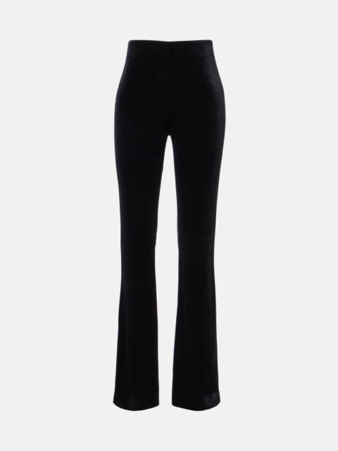 DOROTHEE SCHUMACHER Soft Elegance high-rise velvet flared pants