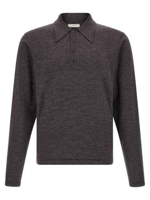 Lemaire Lemaire Men Mouliné Wool Polo Shirt