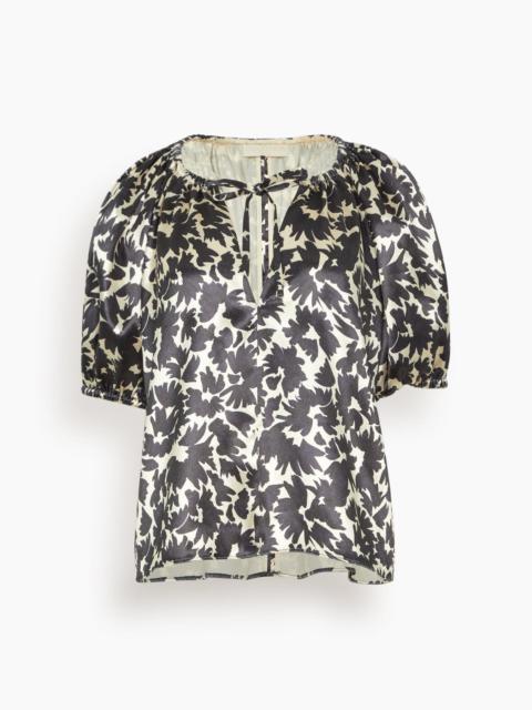 ULLA JOHNSON Neema Top in Raven