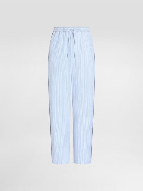 Dolce & Gabbana Striped poplin trousers