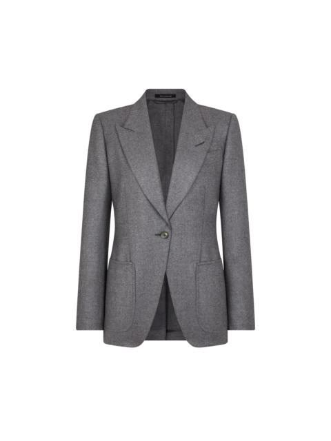 TOM FORD SINGLE BREASTED PEAK LAPEL CASHMERE JACKET