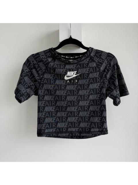 Nike Nike Women's Black and Grey Crop-top