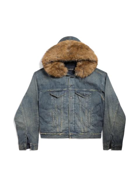 BALENCIAGA Men's Boxy Jacket in Blue