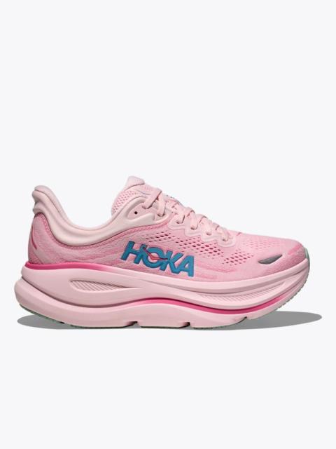 HOKA Women's Bondi 9 Shoes in Rose Tea/Petal