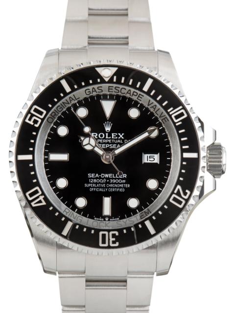 ROLEX Pre-Owned Rolex Sea-Dweller Black Chromalight Dial Ref 126660