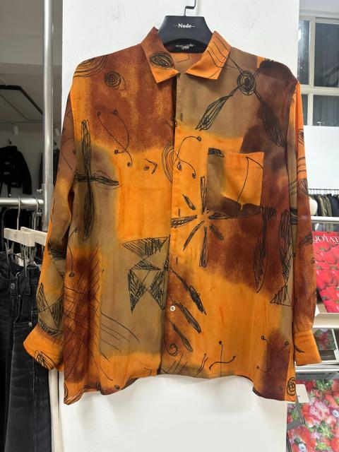 Comme Des Garçons Comme des Garcons tricot 90s graffiti-dyed shirt