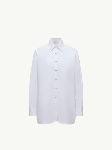 Moncler Oxford Cotton Long Sleeve Shirt