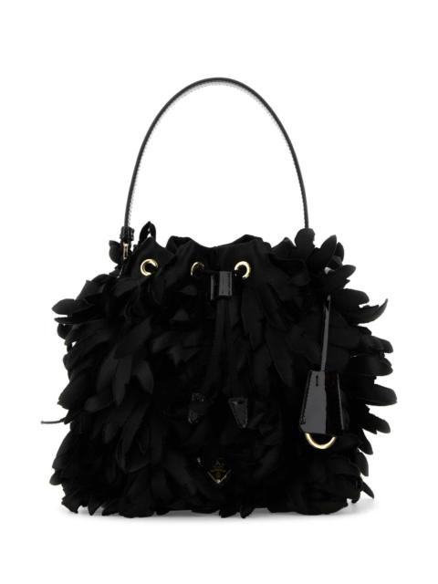 Prada Prada Women Embellished Satin Mini Bucket Bag
