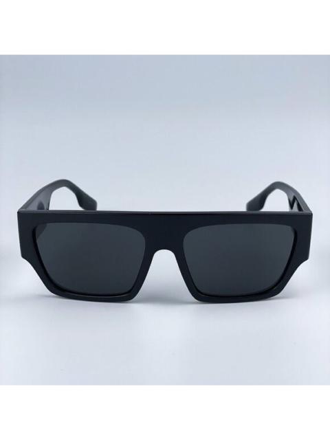 Burberry NEW Burberry BE4397U MICAH 300187 Black Dark Grey Square Unisex Sunglasses