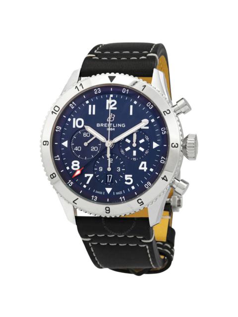 BREITLING Breitling Super AVI Chronograph Automatic Chronometer Blue Dial Men's Watch AB04451A1C1X1
