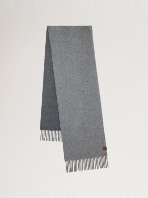Mulberry Reversible Cashmere Bi-Colour Scarf
Grey Melange & Dark Grey Cashmere