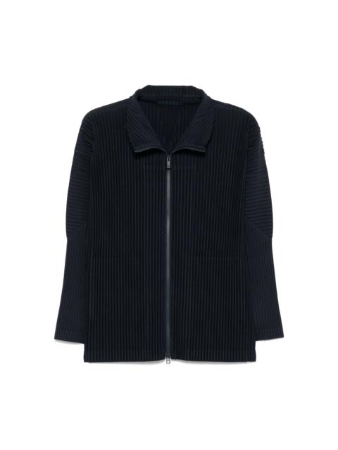 ISSEY MIYAKE SS25 ZIP UP JACKET - NAVY