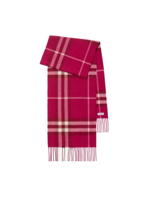 checked cashmere scarf
