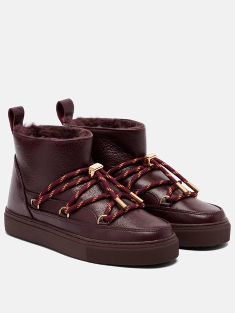 INUIKII Full Leather Gloss leather snow boots