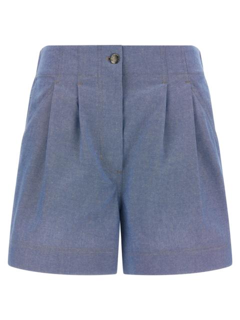 Moncler Grenoble Moncler Grenoble Women Chambray Cotton Shorts