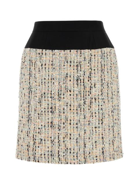 Alexander McQueen Multicolor boucle skirt
