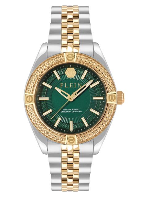 PHILIPP PLEIN PHILIPP PLEIN Icon Chain Bracelet Watch, 43mm in Two Tone at Nordstrom